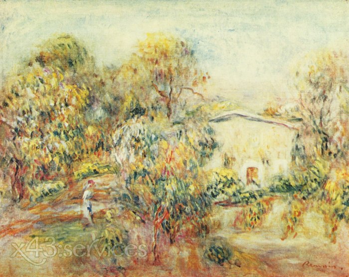 Auguste Renoir - Landschaft bei Cagnes 1 - zum Schließen ins Bild klicken